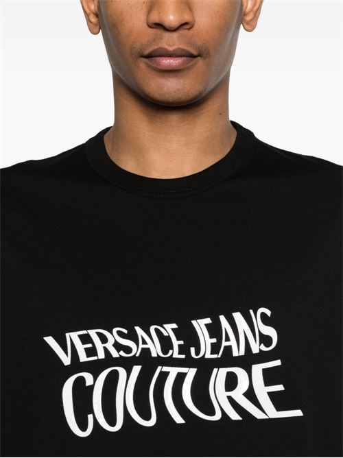 T-shirt uomo Versace Jeans Couture nera Versace jeans Couture | 80GAHE04CJ00E899